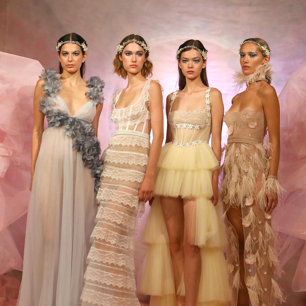 Aadnevik London Fashion Week models