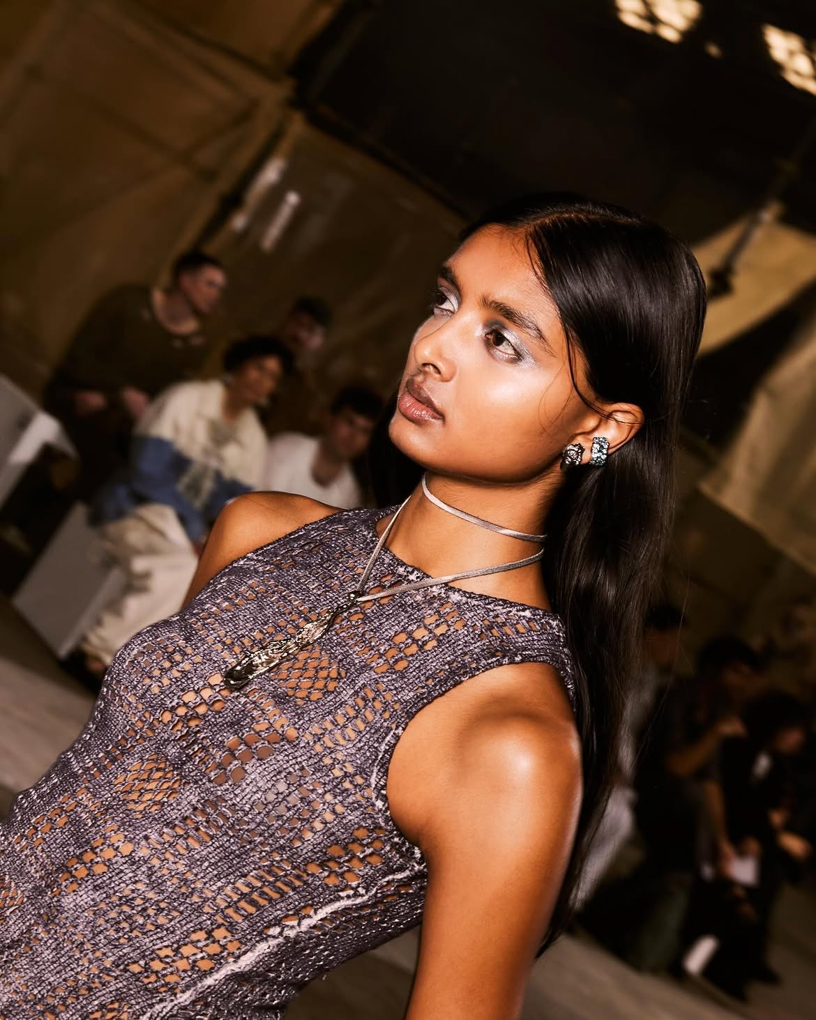 Backstage at the Albus Lumen show, Australian Fashion Week