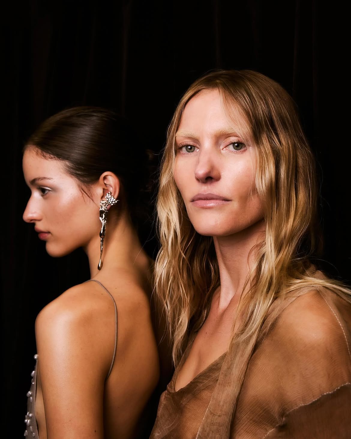 Backstage models at the Albus Lumen show, Australian Fashion Week